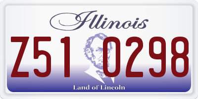 IL license plate Z510298