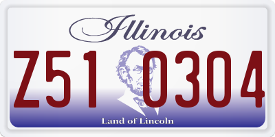 IL license plate Z510304
