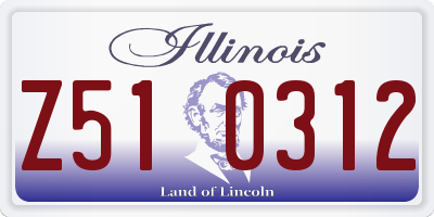 IL license plate Z510312