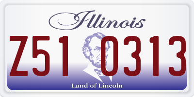 IL license plate Z510313