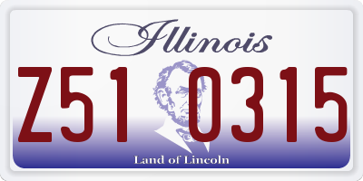 IL license plate Z510315