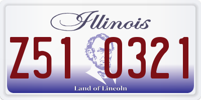 IL license plate Z510321