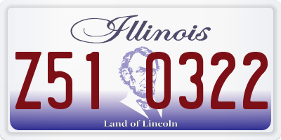 IL license plate Z510322