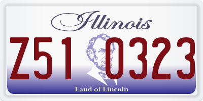 IL license plate Z510323