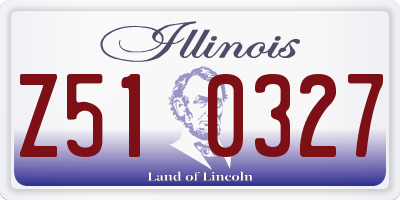 IL license plate Z510327