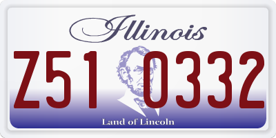 IL license plate Z510332