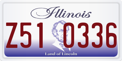 IL license plate Z510336
