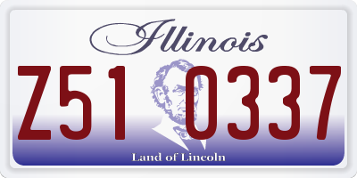 IL license plate Z510337