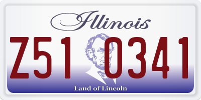 IL license plate Z510341