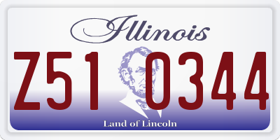 IL license plate Z510344