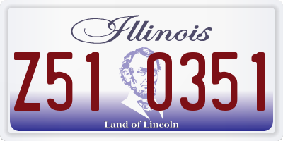 IL license plate Z510351