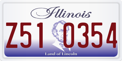 IL license plate Z510354