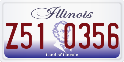 IL license plate Z510356