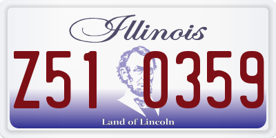 IL license plate Z510359