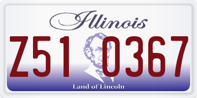 IL license plate Z510367