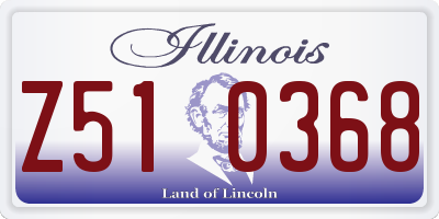 IL license plate Z510368