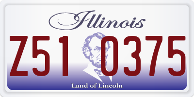 IL license plate Z510375