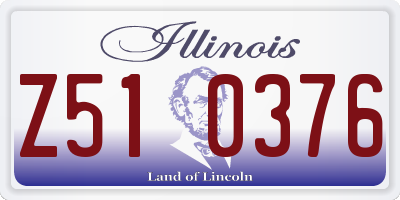 IL license plate Z510376