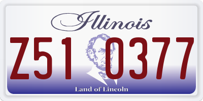 IL license plate Z510377