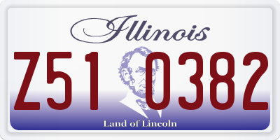 IL license plate Z510382