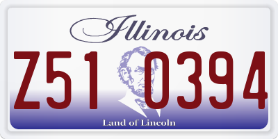 IL license plate Z510394