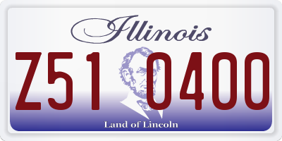 IL license plate Z510400