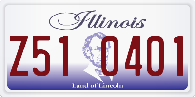 IL license plate Z510401