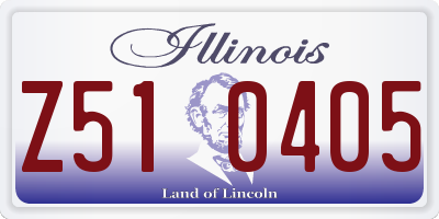 IL license plate Z510405