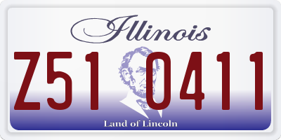 IL license plate Z510411