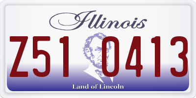 IL license plate Z510413