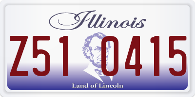 IL license plate Z510415
