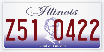 IL license plate Z510422
