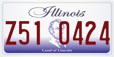 IL license plate Z510424