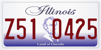 IL license plate Z510425