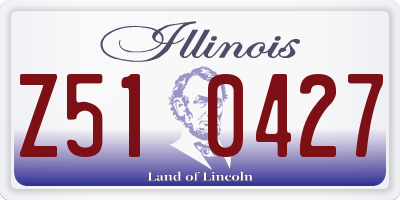 IL license plate Z510427