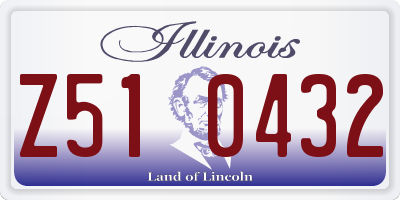 IL license plate Z510432