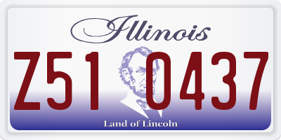IL license plate Z510437