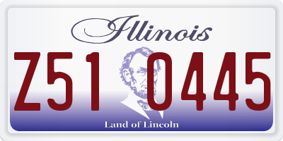IL license plate Z510445