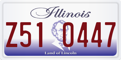 IL license plate Z510447