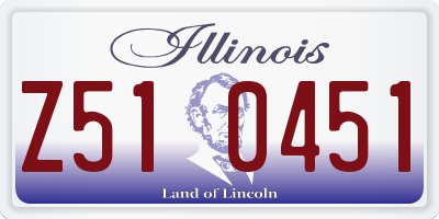 IL license plate Z510451