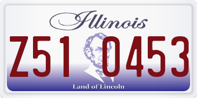 IL license plate Z510453
