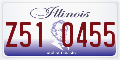 IL license plate Z510455