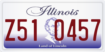 IL license plate Z510457