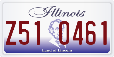 IL license plate Z510461
