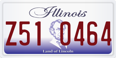 IL license plate Z510464