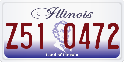 IL license plate Z510472