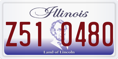 IL license plate Z510480