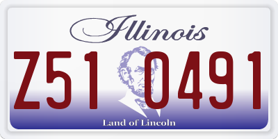 IL license plate Z510491