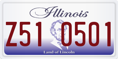 IL license plate Z510501