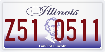 IL license plate Z510511
